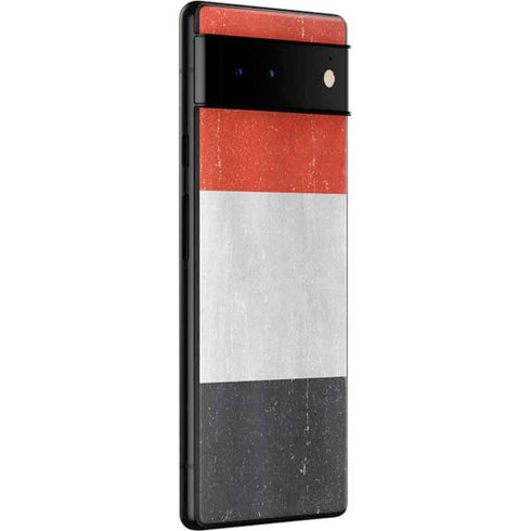 Yemen Flag Distressed Google Pixel 6 Skin